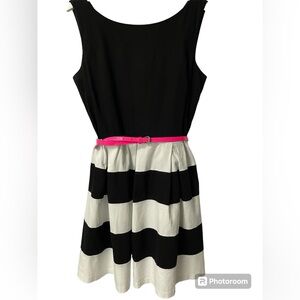Tiana B Black & White Dress Sz 16